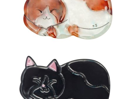 Mimi & Lula 2 Hårclips - Sleeping Cat Puppy Love Online Hot Sale