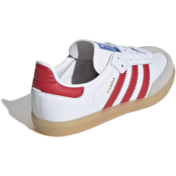 adidas Originals Cloud White Collegred Gum3 Samba Og C Sneakers For Discount