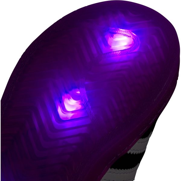 adidas Originals Core Black   Purple Burst   Cloud White Superstar Led Lights Cf I Sneakers For Sale