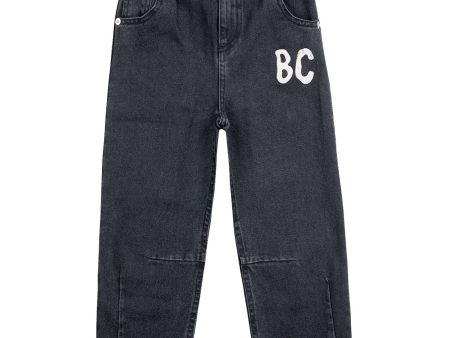 Bobo Choses Black B.C Shadow Denim Baggy Bukser For Sale