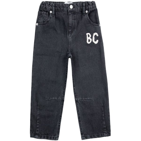 Bobo Choses Black B.C Shadow Denim Baggy Bukser For Sale