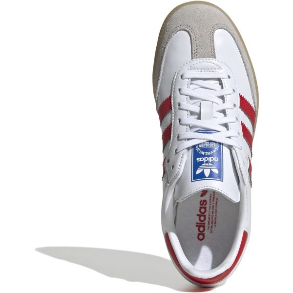 adidas Originals Cloud White Collegiate Red Gum Samba Og J Sneakers Online