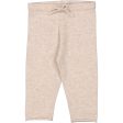 MarMar Cashmere Sand Melange Powy Strikbukser on Sale