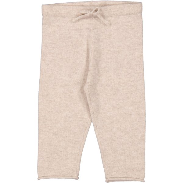 MarMar Cashmere Sand Melange Powy Strikbukser on Sale