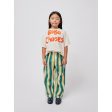 Bobo Choses Dark Green Stripes Straight Bukser Hot on Sale