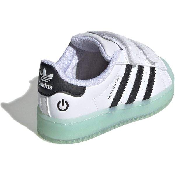 adidas Originals Core White Seflaq Core Black Superstar Led Lights Cf I Sneakers For Cheap