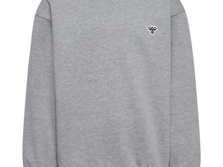 Hummel Grey Melange Loose Sweatshirts Bee Online Sale