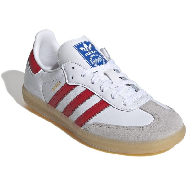 adidas Originals Cloud White Collegred Gum3 Samba Og C Sneakers For Discount