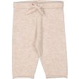 MarMar Cashmere Sand Melange Powy Strikbukser on Sale