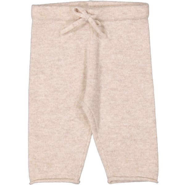 MarMar Cashmere Sand Melange Powy Strikbukser on Sale