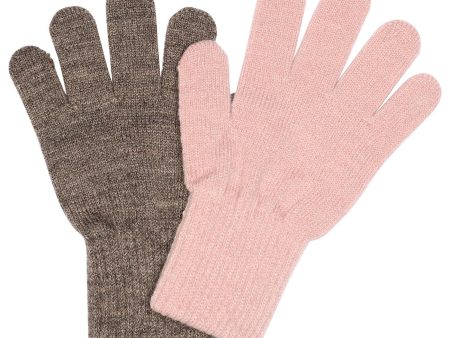 MELTON Mix Denver Mel Alt Rosa Comfy handsker 2-pak Online now