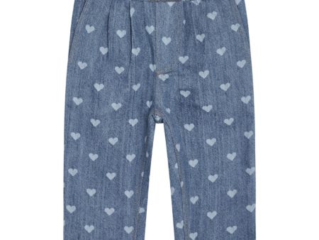 Flöss Blue Denim Hearts Lollo Bukser Online Hot Sale