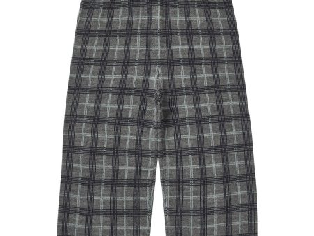 FUB Grey Melange Check Bukser Hot on Sale