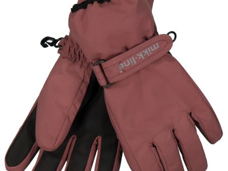 Mikk-Line Rose Brown Nylon Handsker Hot on Sale